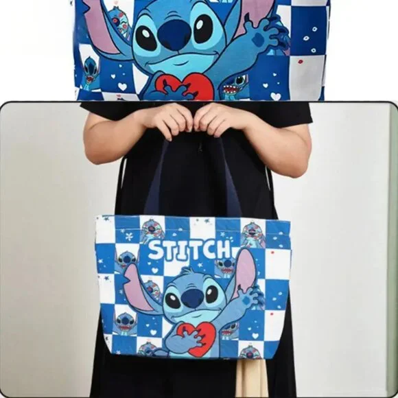 Disney Stitch Print Shoulder Bag, Large Capacity - NEW - 11.81 in L x 16.53  W - Picture 4 of 4